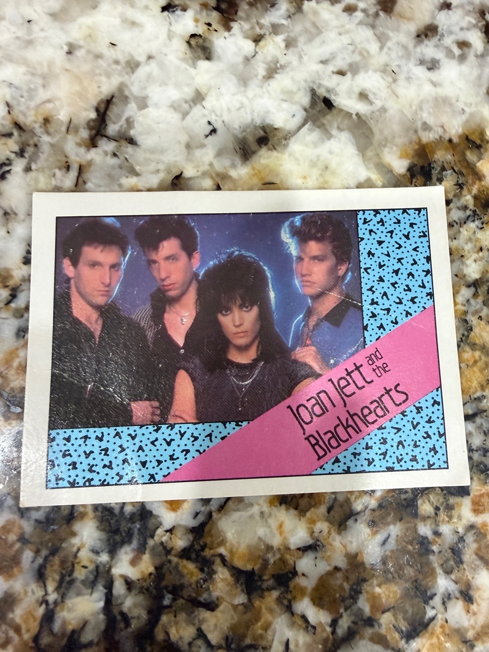 Vintage Joan Jett and The Black Hearts 1985 Wonder Bread Fan Club Card
